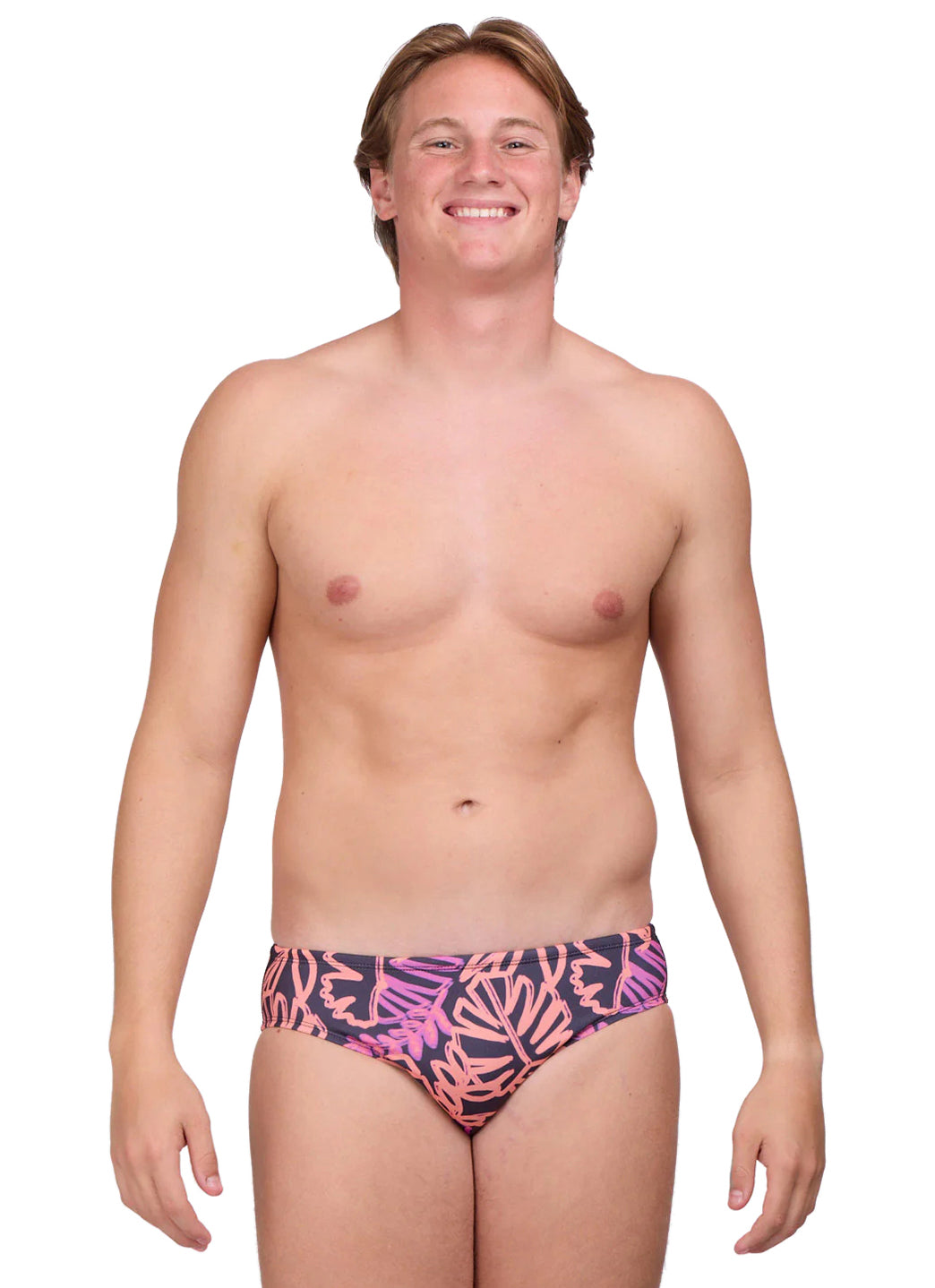 JOLYN Men's Brolyn Tropic Glow Brief Swimsuit