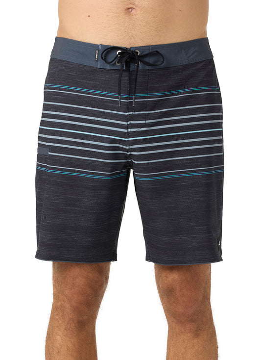 O'Neill Men's 18" Hyperfreak Heat Stripe Scallop Board Shorts