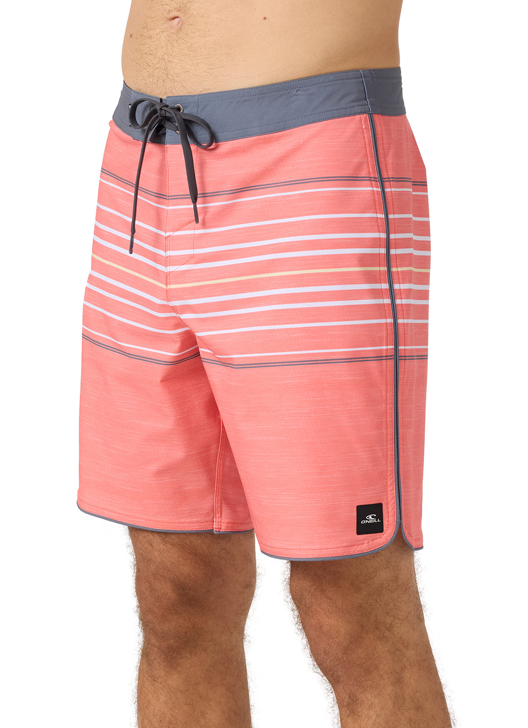 O'Neill Men's 18" Hyperfreak Heat Stripe Scallop Board Shorts