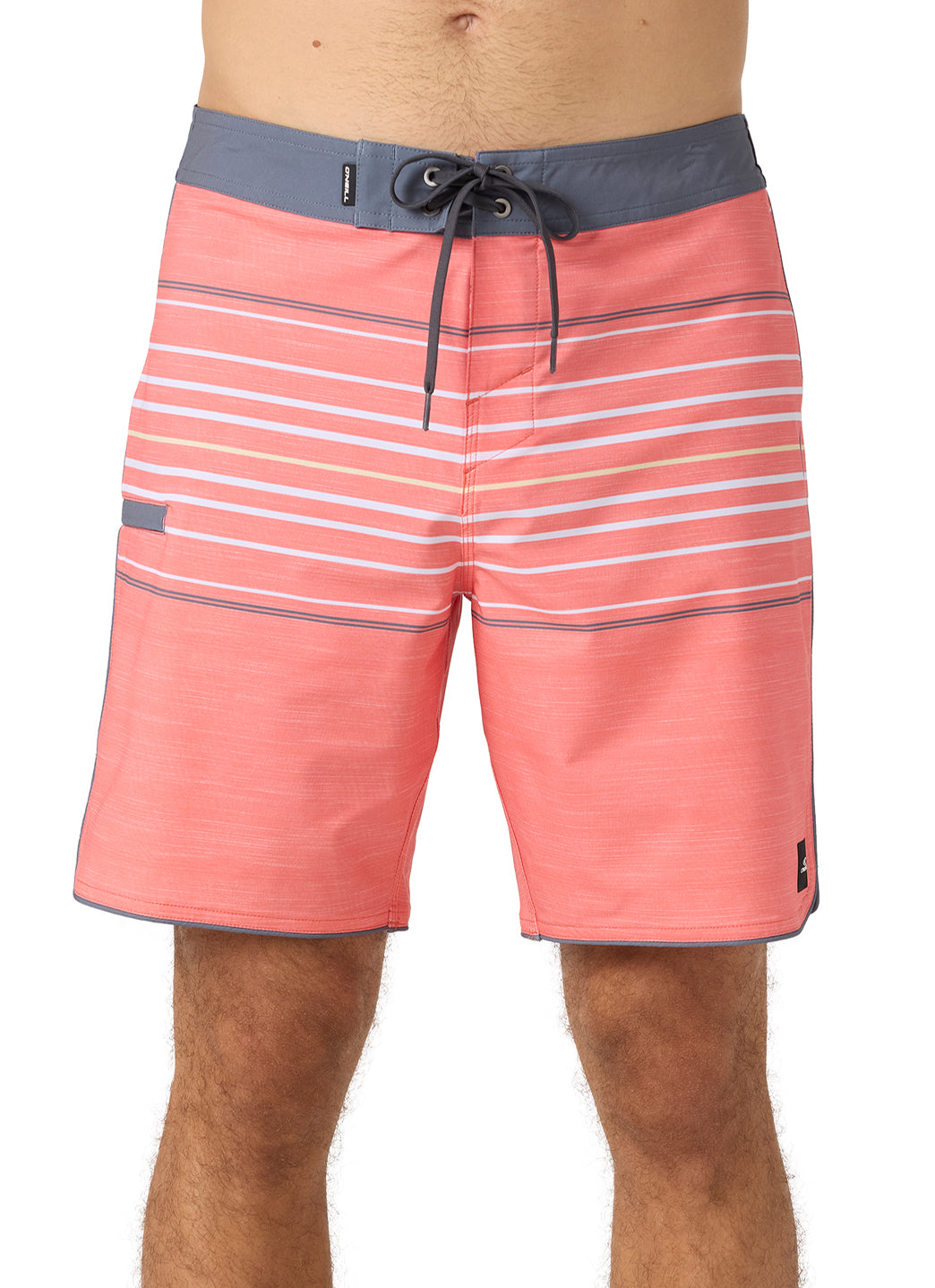O'Neill Men's 18" Hyperfreak Heat Stripe Scallop Board Shorts