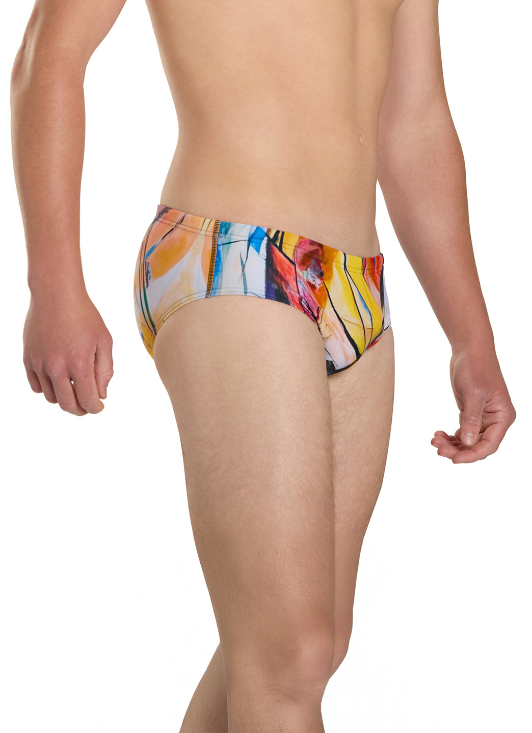 Sporti Abstract Composition Brief Swimsuit (26-40)