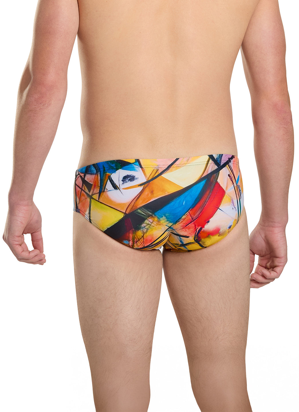 Sporti Abstract Composition Brief Swimsuit (26-40)