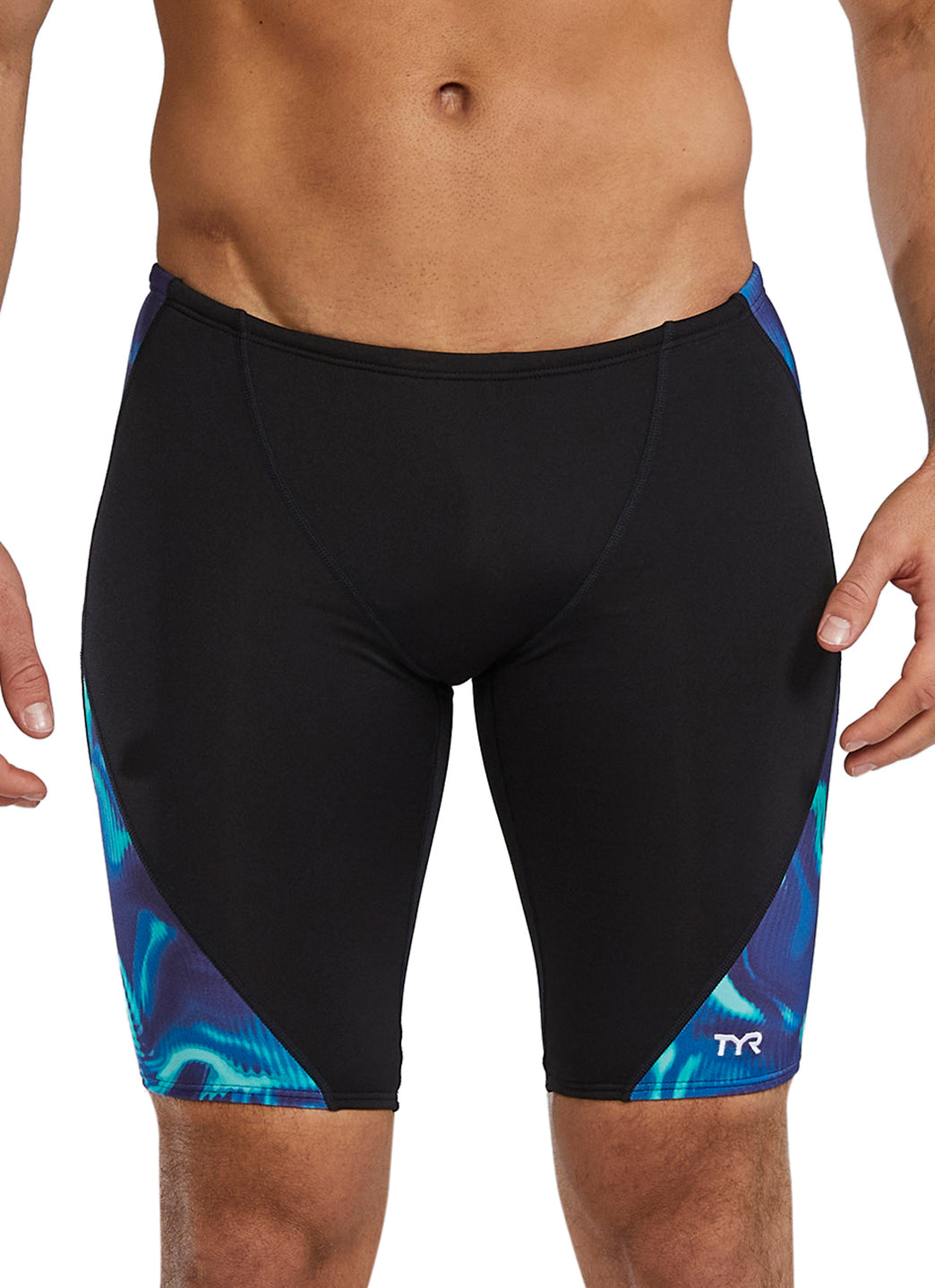 TYR Men's Waveform Durafast Elite Blade Splice Jammer Swimsuit