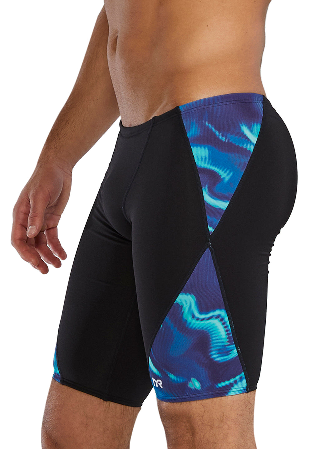 TYR Men's Waveform Durafast Elite Blade Splice Jammer Swimsuit