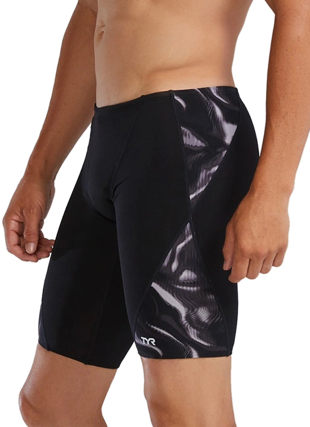 TYR Men's Waveform Durafast Elite Blade Splice Jammer Swimsuit
