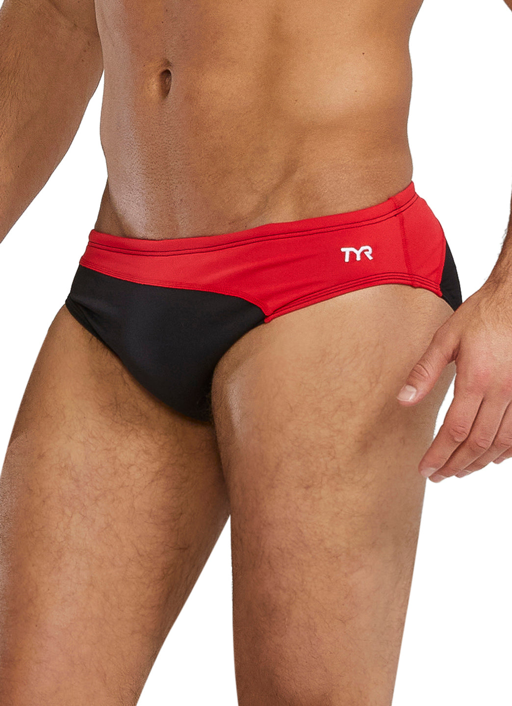 TYR Men's Vanguard Splice Durafast Elite Brief Swimsuit