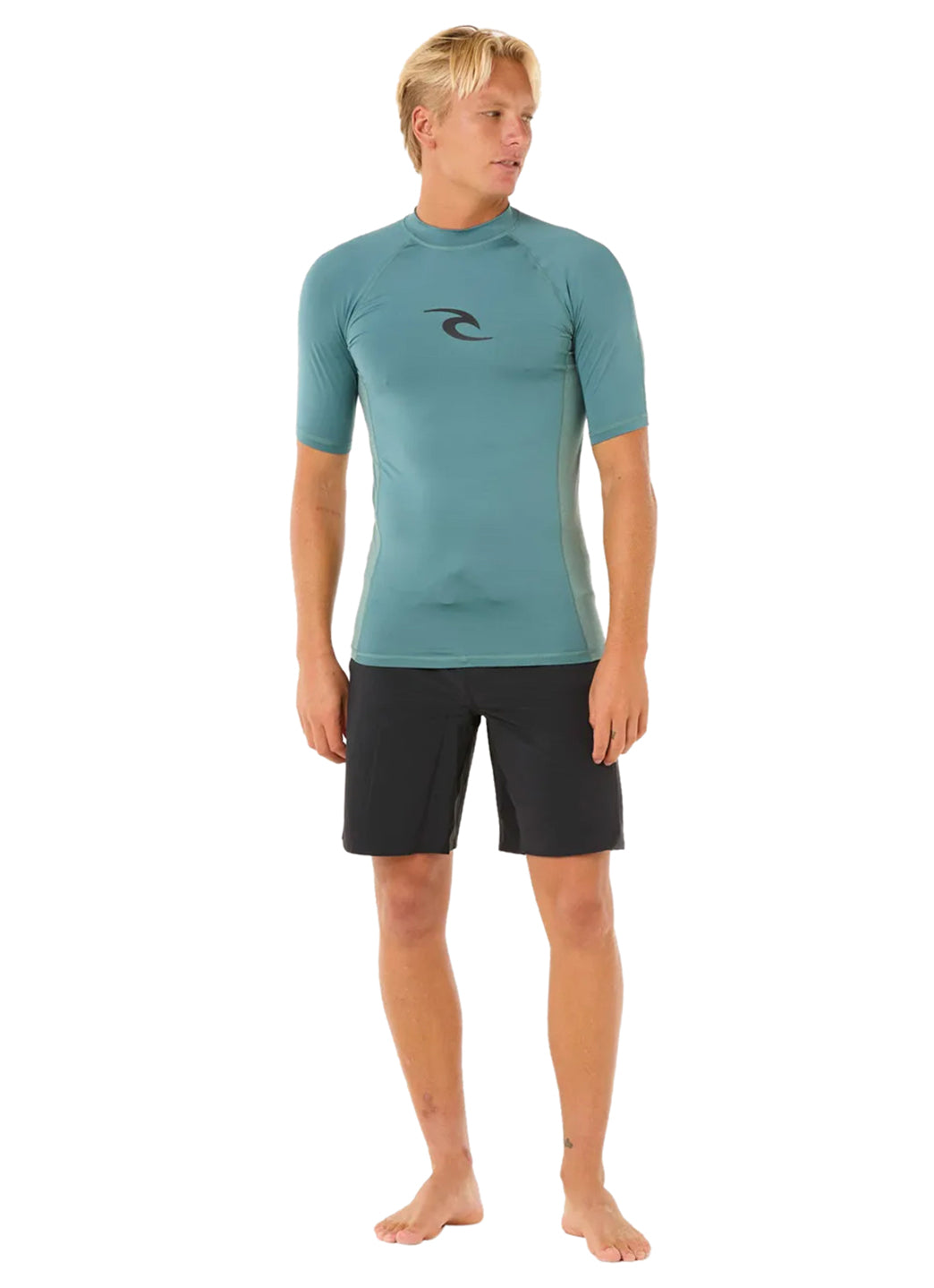Rip Curl Men's Waves UPF Short Sleeve Rash Guard
