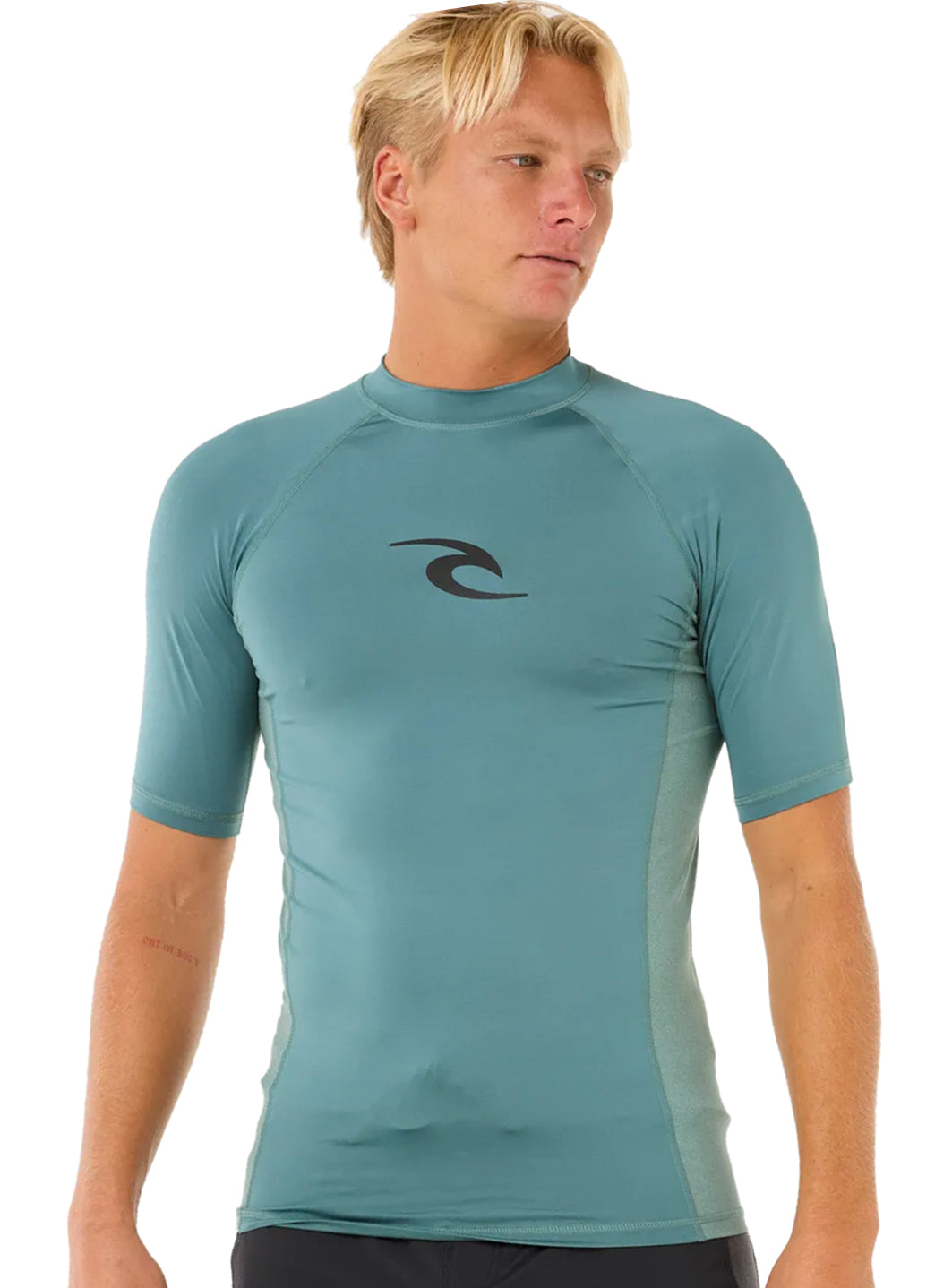 Rip Curl Men's Waves UPF Short Sleeve Rash Guard