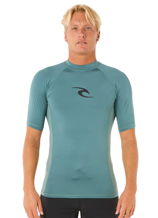 Rip Curl Men's Waves UPF Short Sleeve Rash Guard