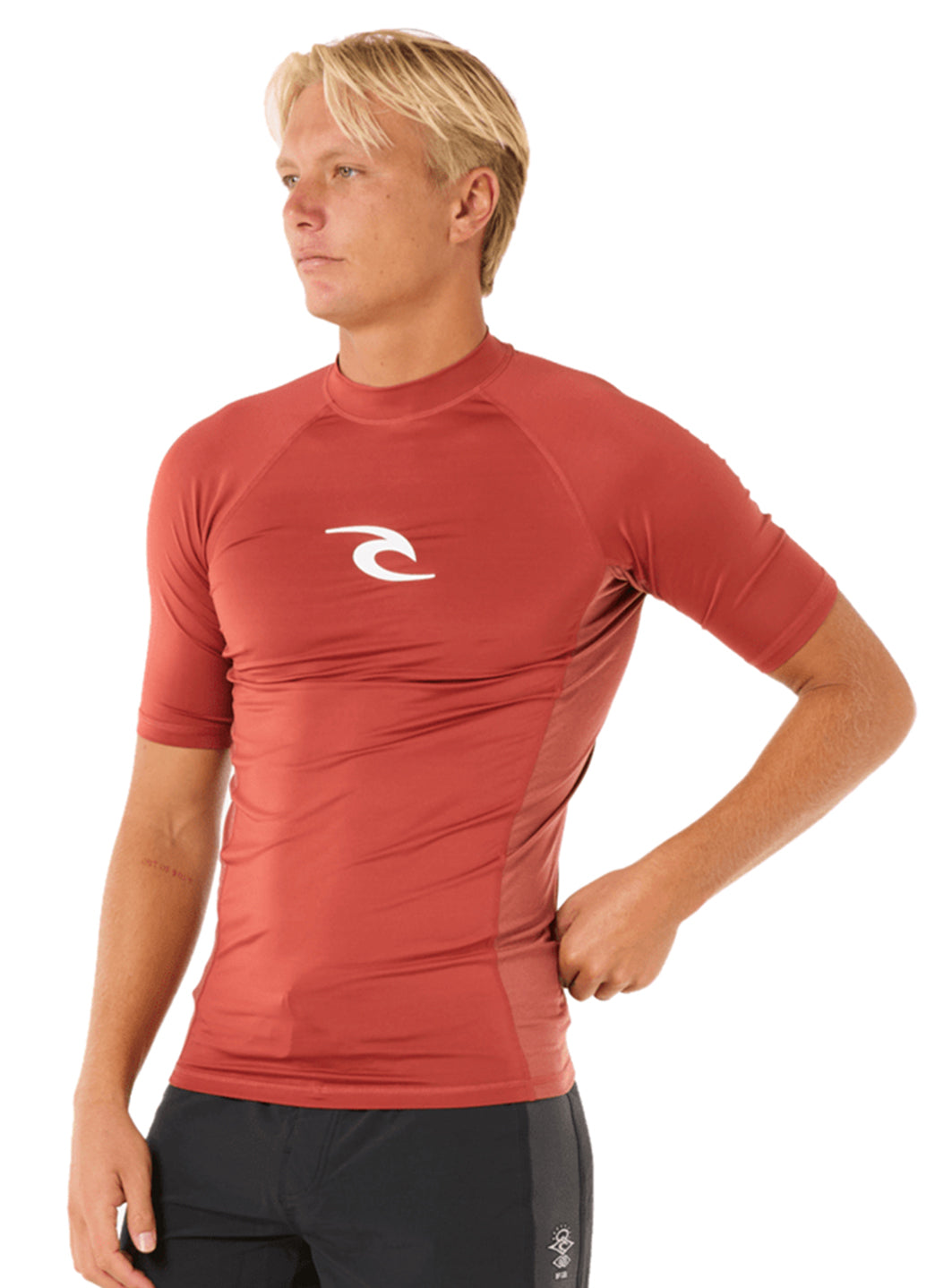 Rip Curl Men's Waves UPF Short Sleeve Rash Guard