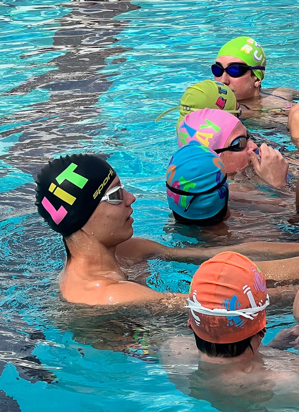 Sporti Fire Silicone Swim Cap