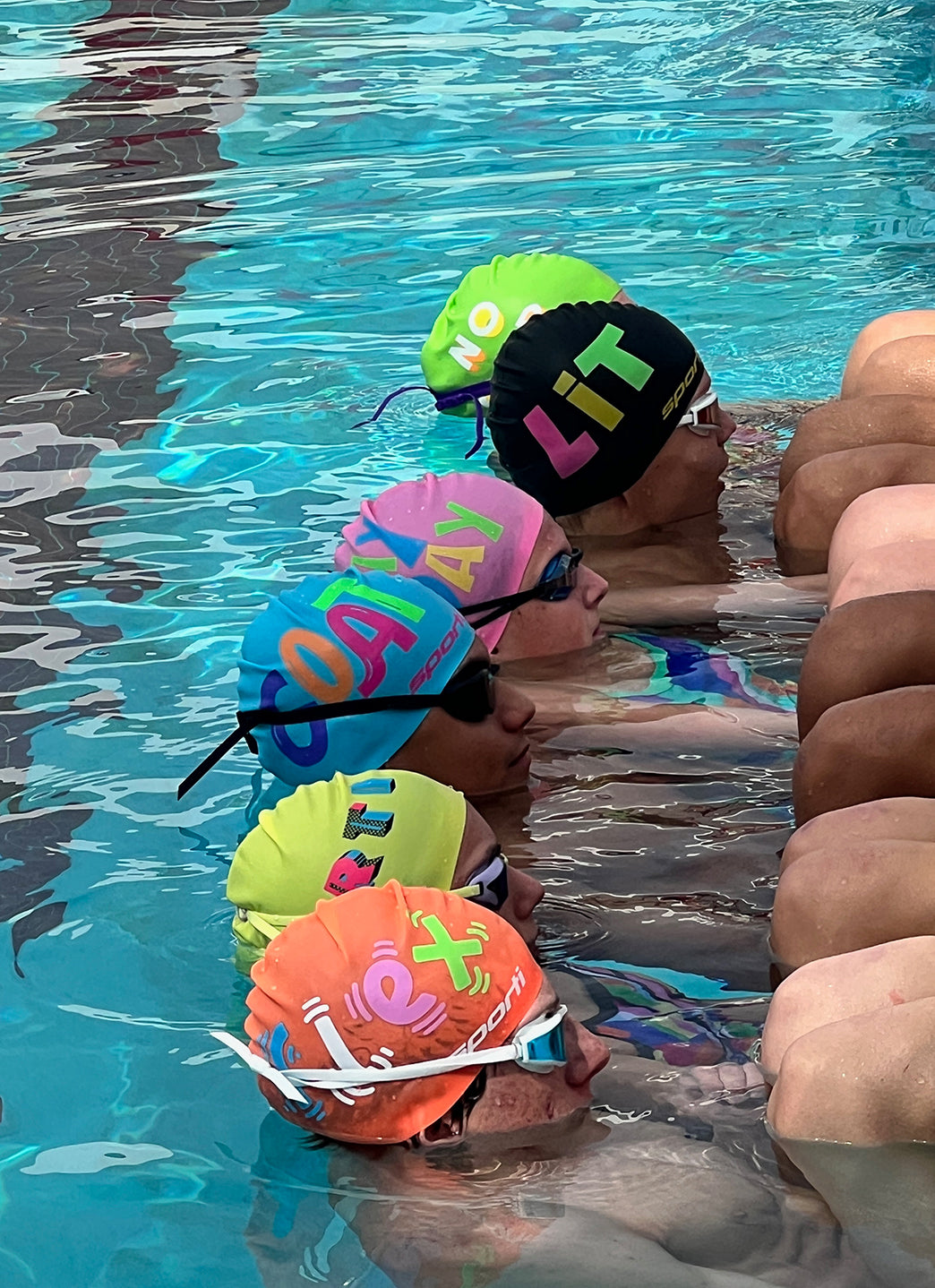 Sporti Fire Silicone Swim Cap