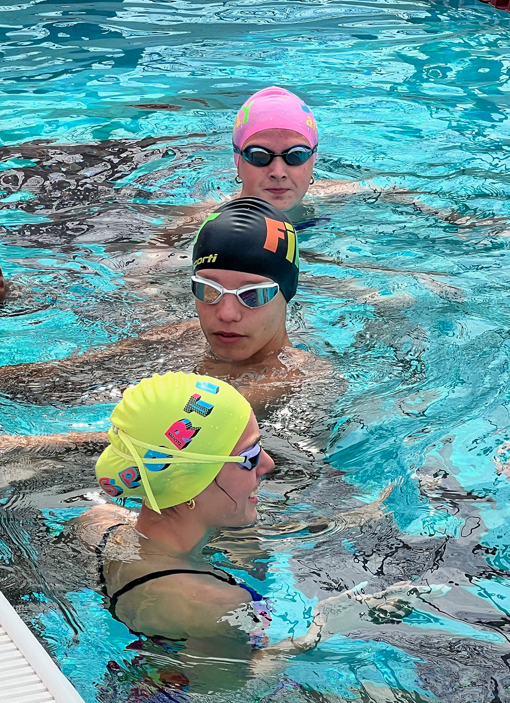 Sporti Glow Up Silicone Swim Cap