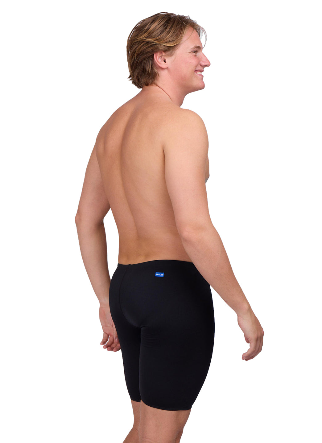 JOLYN Men's Solid Jammer Swimsuit