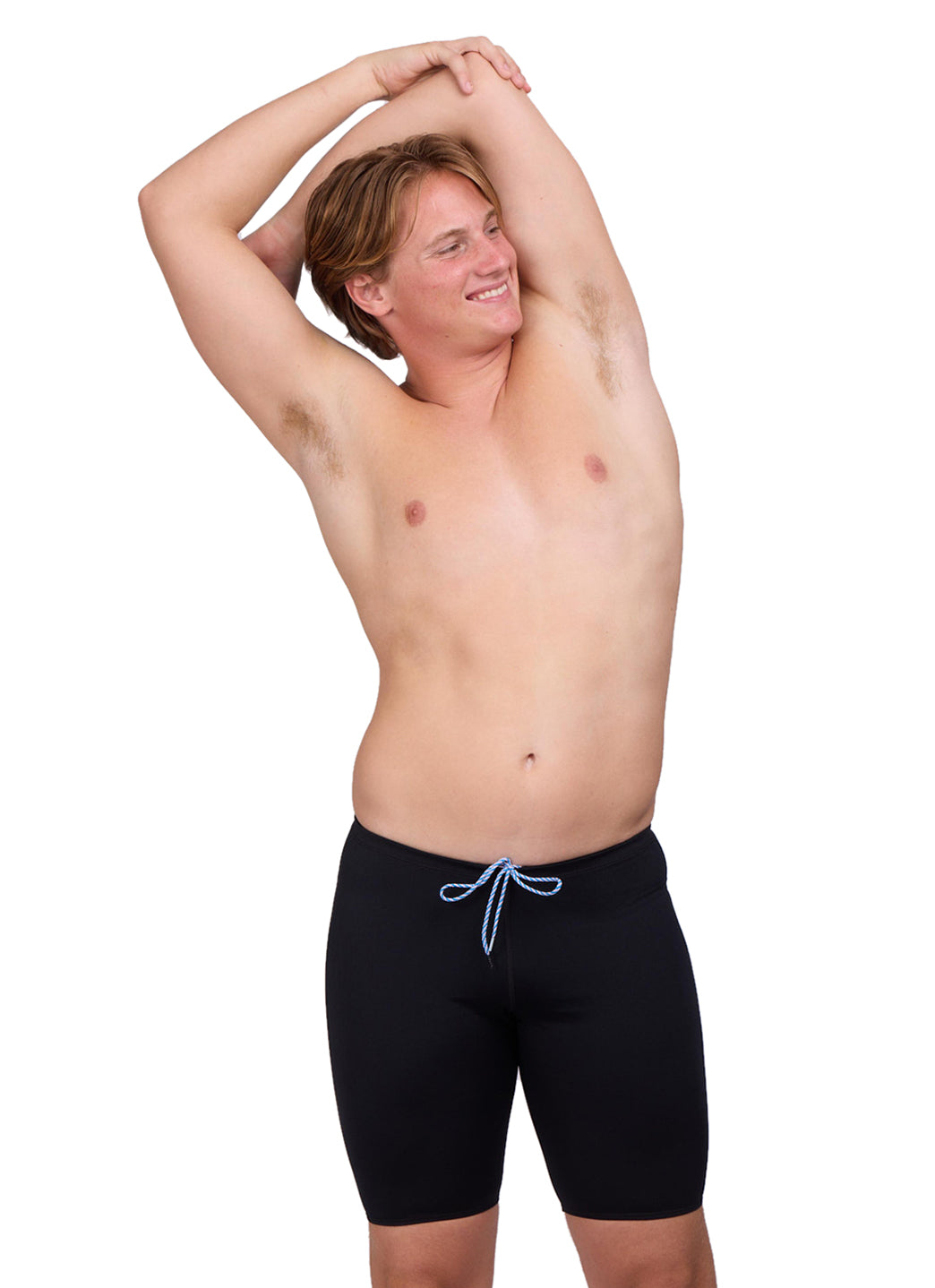 JOLYN Men's Solid Jammer Swimsuit