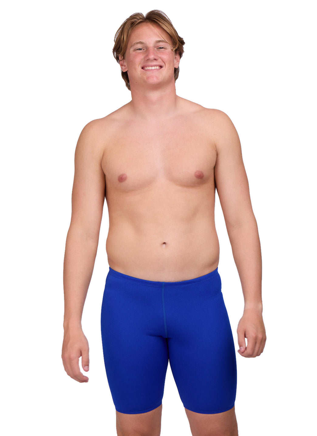 JOLYN Men's Solid Jammer Swimsuit