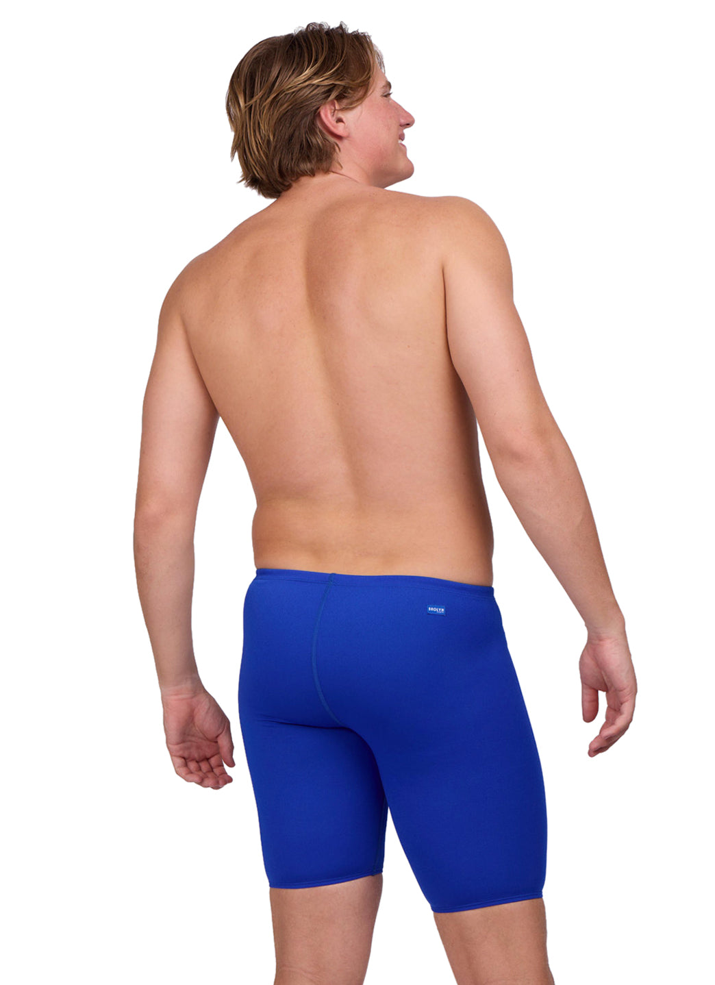 JOLYN Men's Solid Jammer Swimsuit