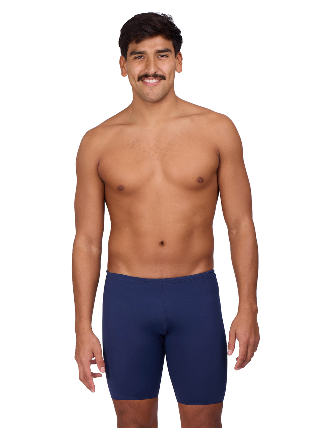JOLYN Men's Solid Jammer Swimsuit