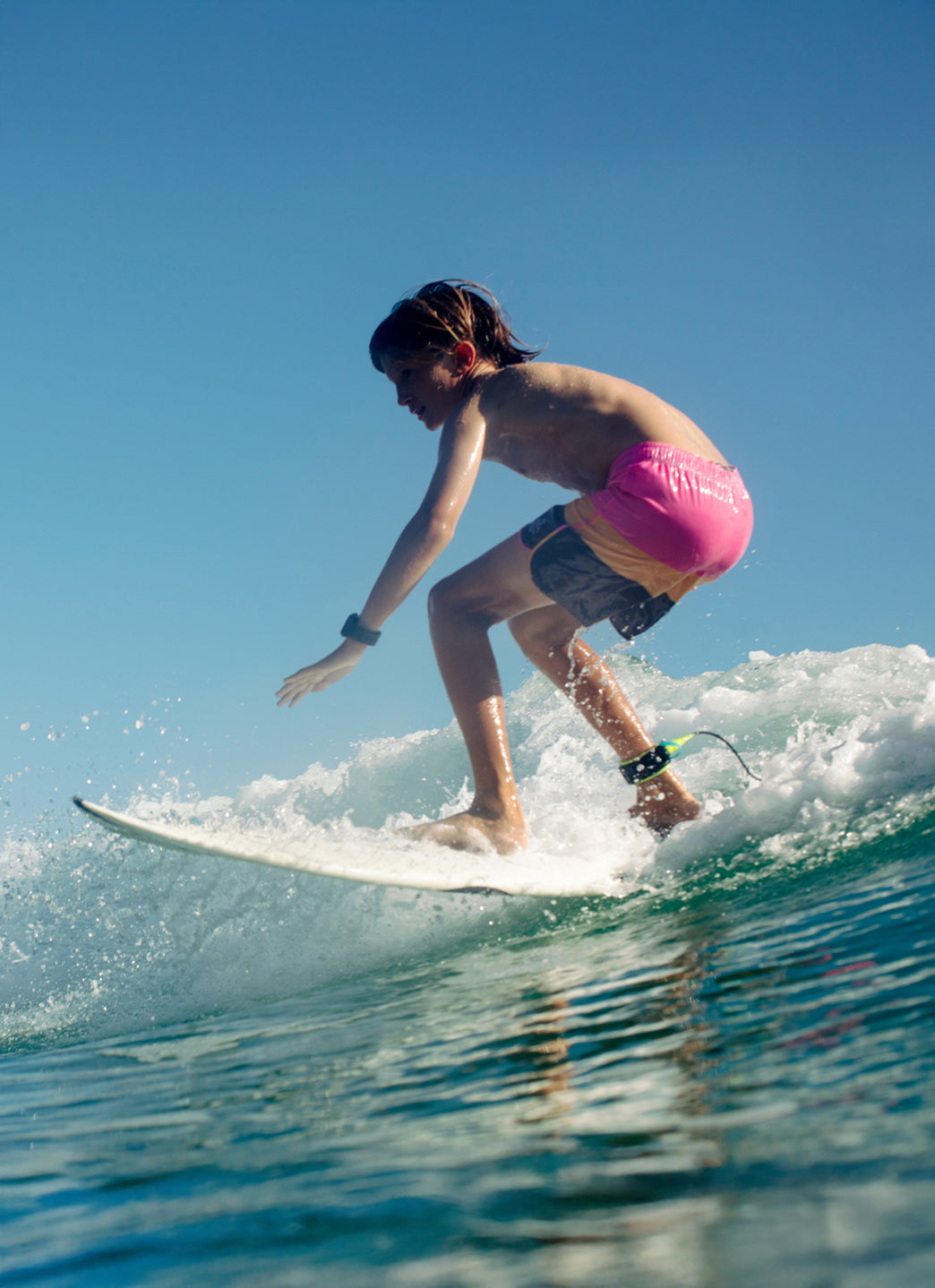 Seaesta Surf Boys' Print Scallop Retro Flare Board Shorts (Toddler, Little Kid, Big Kid)