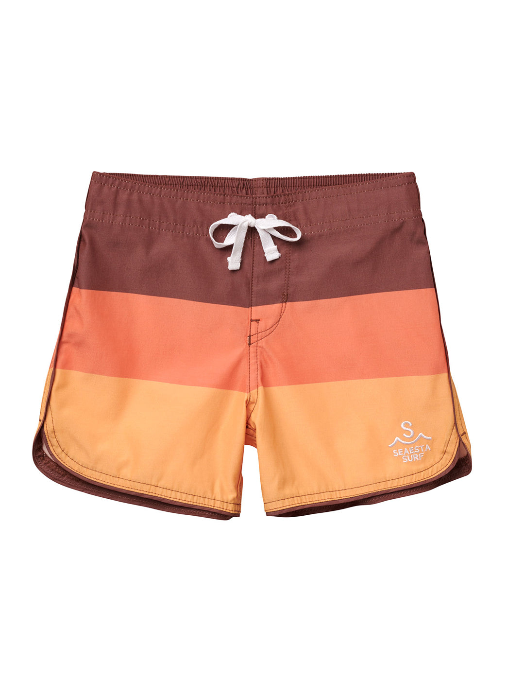 Seaesta Surf Boys' Print Scallop Retro Flare Board Short (Little Kid, Big Kid)