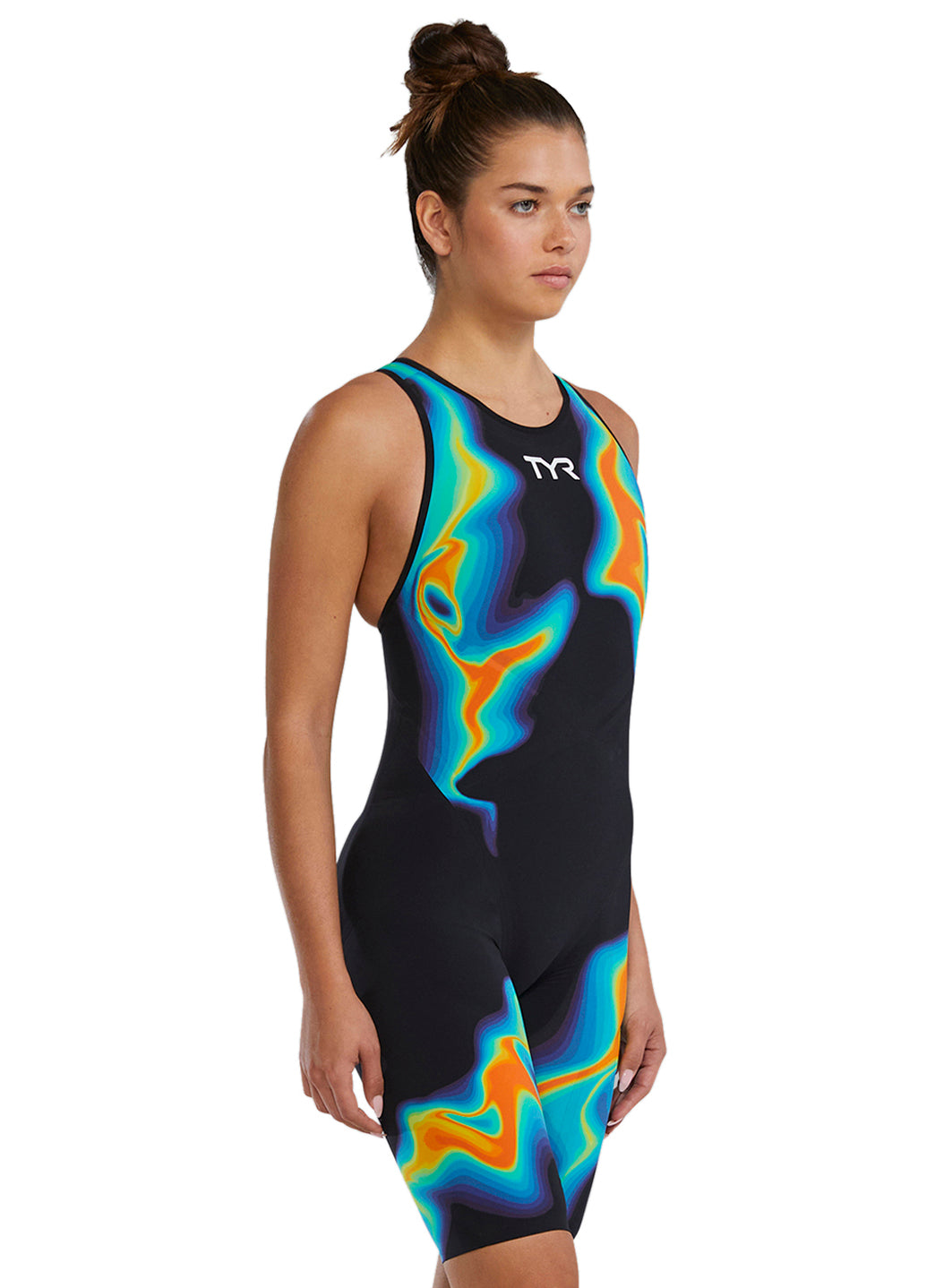 TYR Women's Venzo Infrared Closed Back Tech Suit Swimsuit