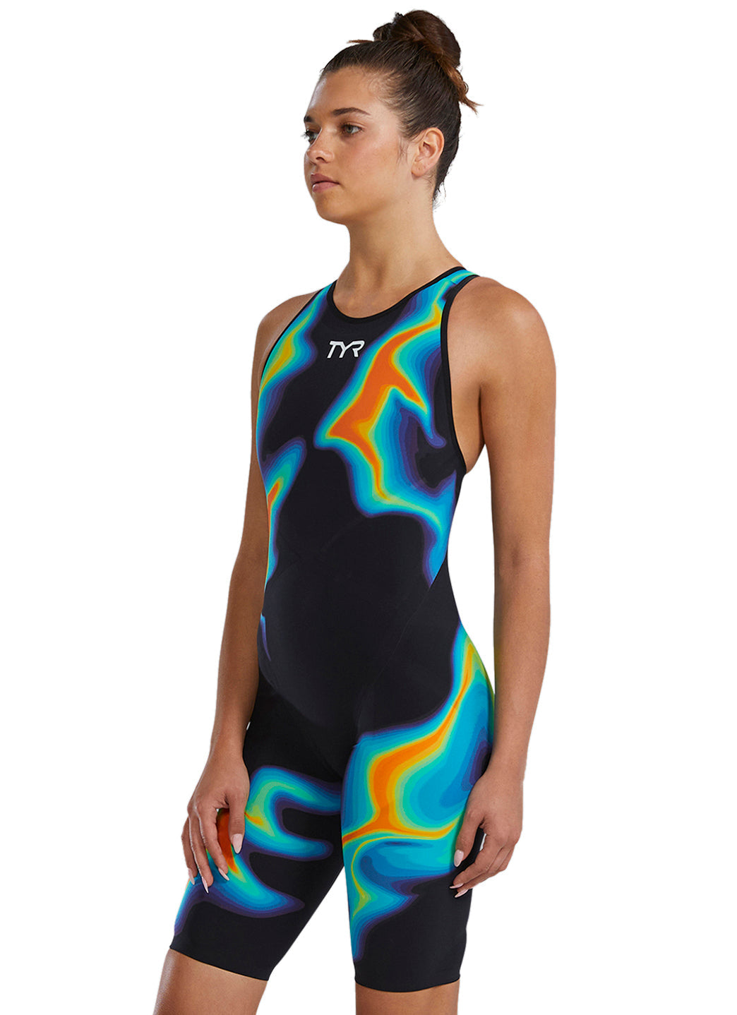 TYR Women's Venzo Infrared Closed Back Tech Suit Swimsuit