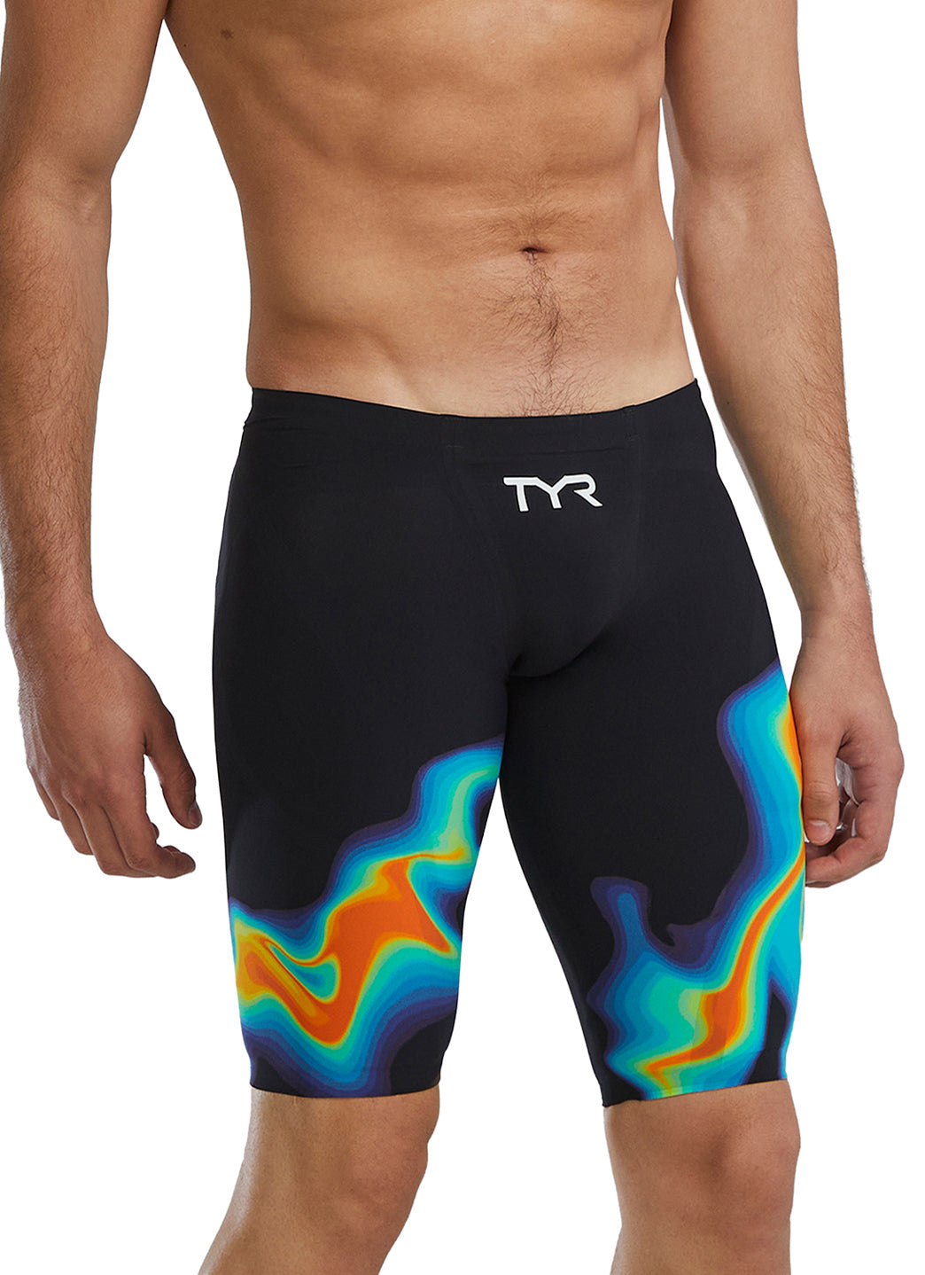 TYR Men's Venzo Infrared  Jammer Tech Suit Swimsuit