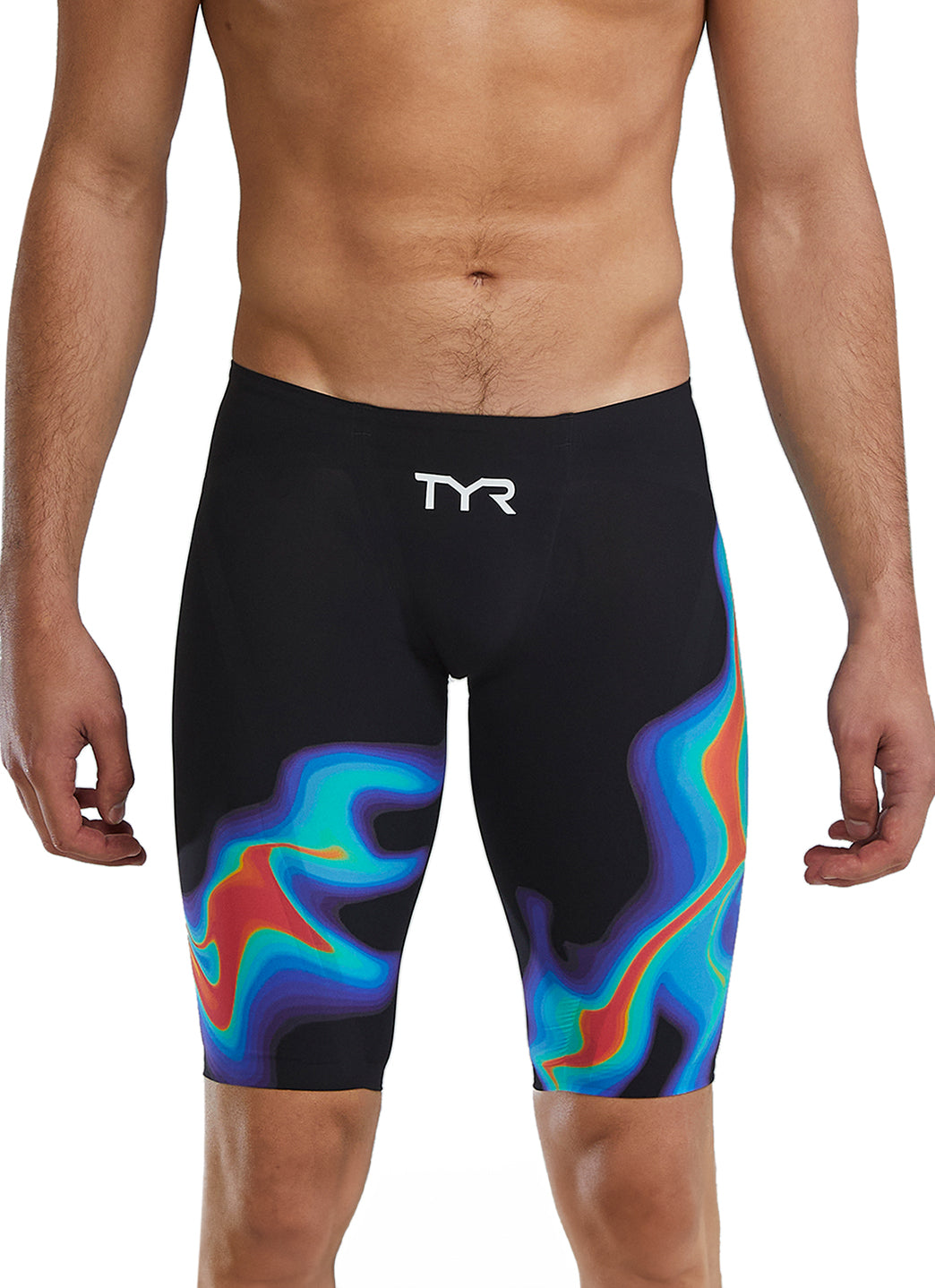 TYR Men's Venzo Infrared  Jammer Tech Suit Swimsuit