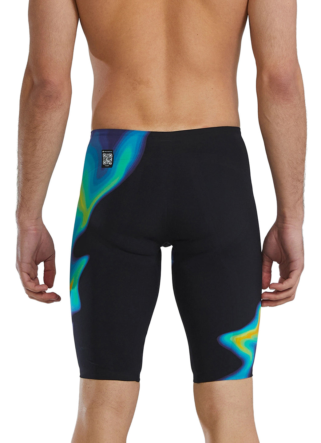 TYR Men's Venzo Infrared  High Waist Jammer Tech Suit Swimsuit