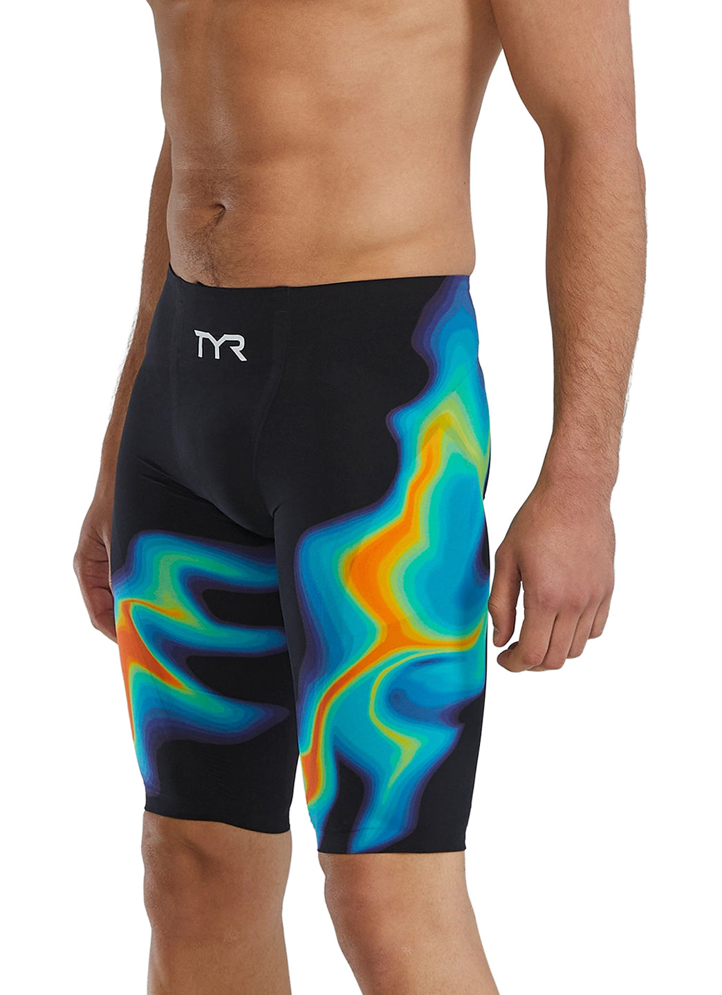 TYR Men's Venzo Infrared  High Waist Jammer Tech Suit Swimsuit