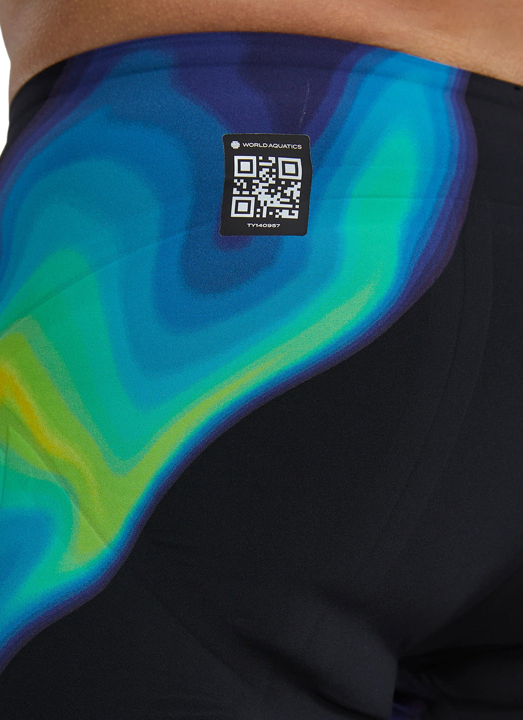 TYR Men's Venzo Infrared  High Waist Jammer Tech Suit Swimsuit