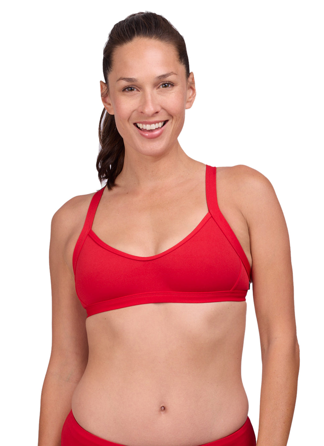 JOLYN Women's Kathleen Solid Bikini Top