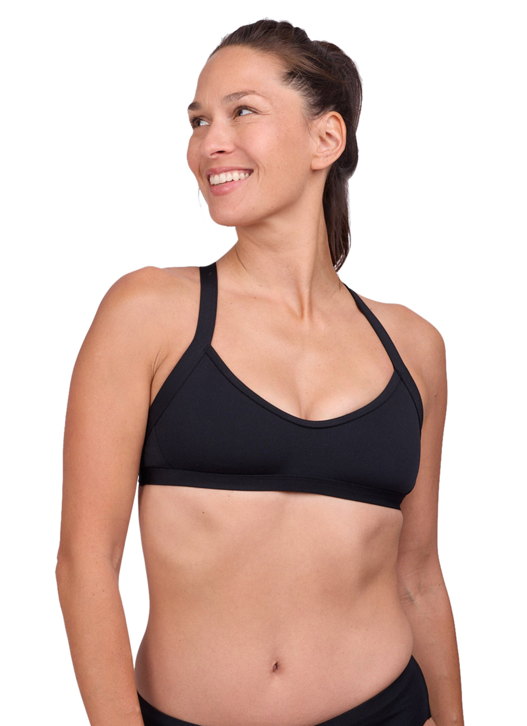 JOLYN Women's Kathleen Solid Bikini Top