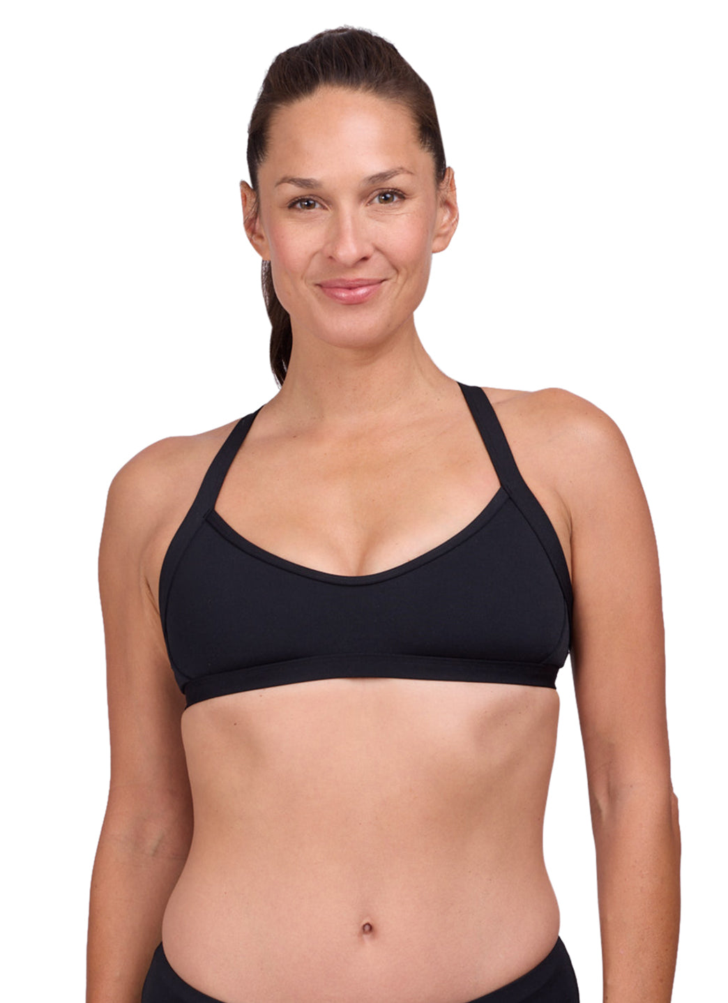 JOLYN Women's Kathleen Solid Bikini Top