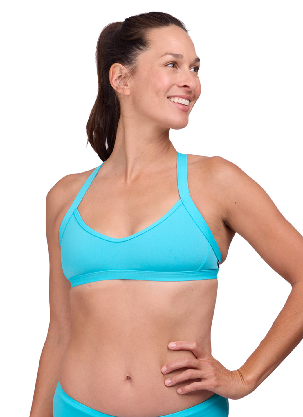 JOLYN Women's Kathleen Solid Bikini Top