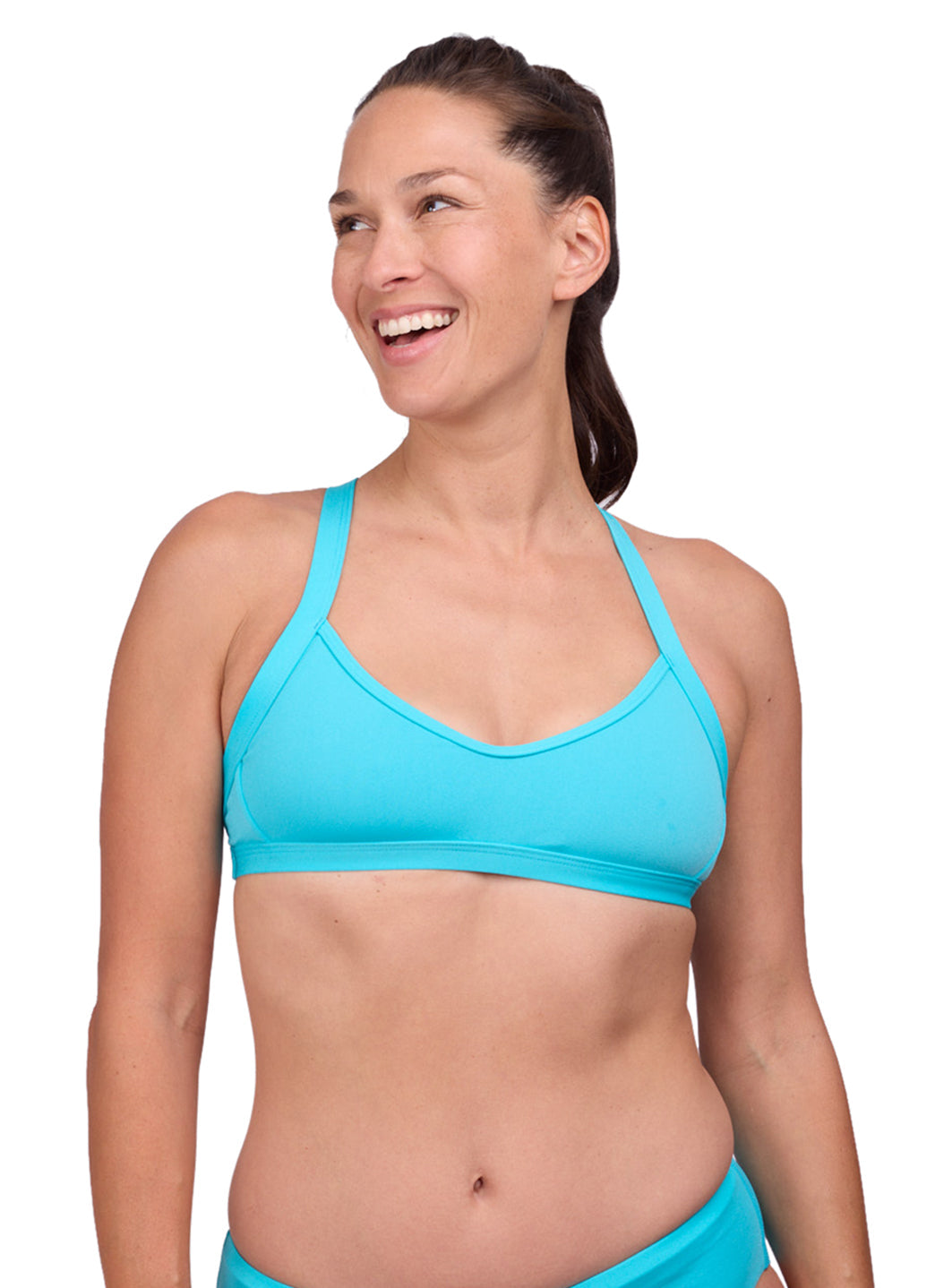 JOLYN Women's Kathleen Solid Bikini Top