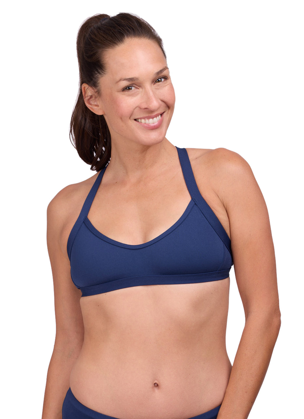 JOLYN Women's Kathleen Solid Bikini Top