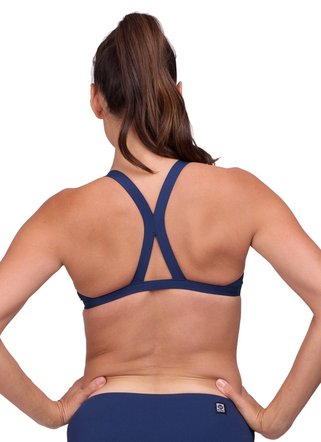 JOLYN Women's Kathleen Solid Bikini Top