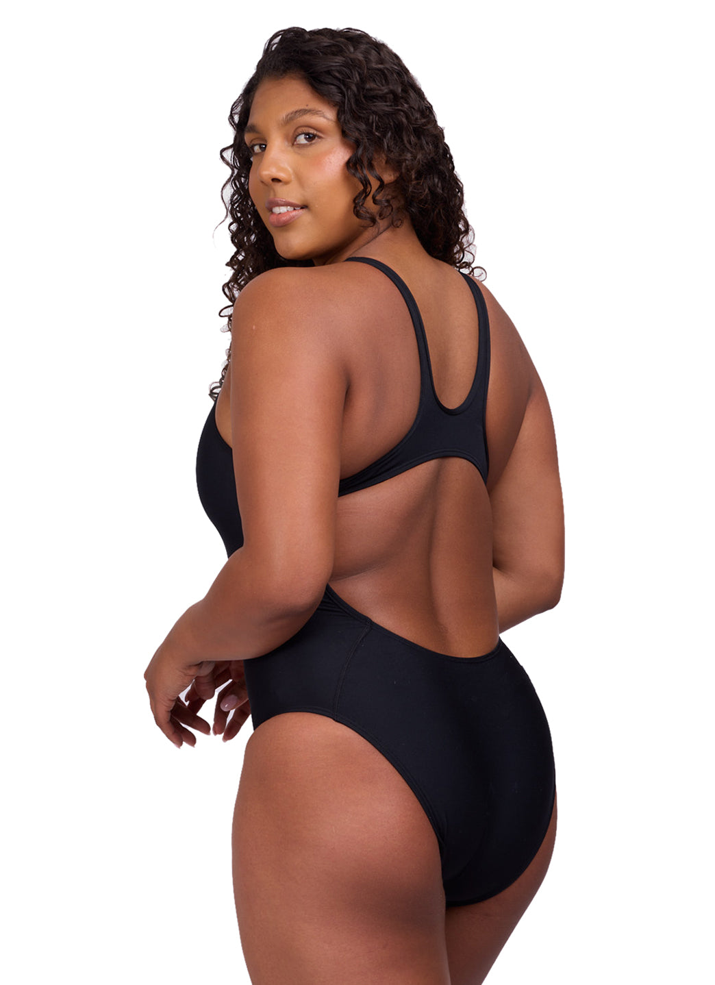 JOLYN Women's Betty Solid One Piece Swimsuit