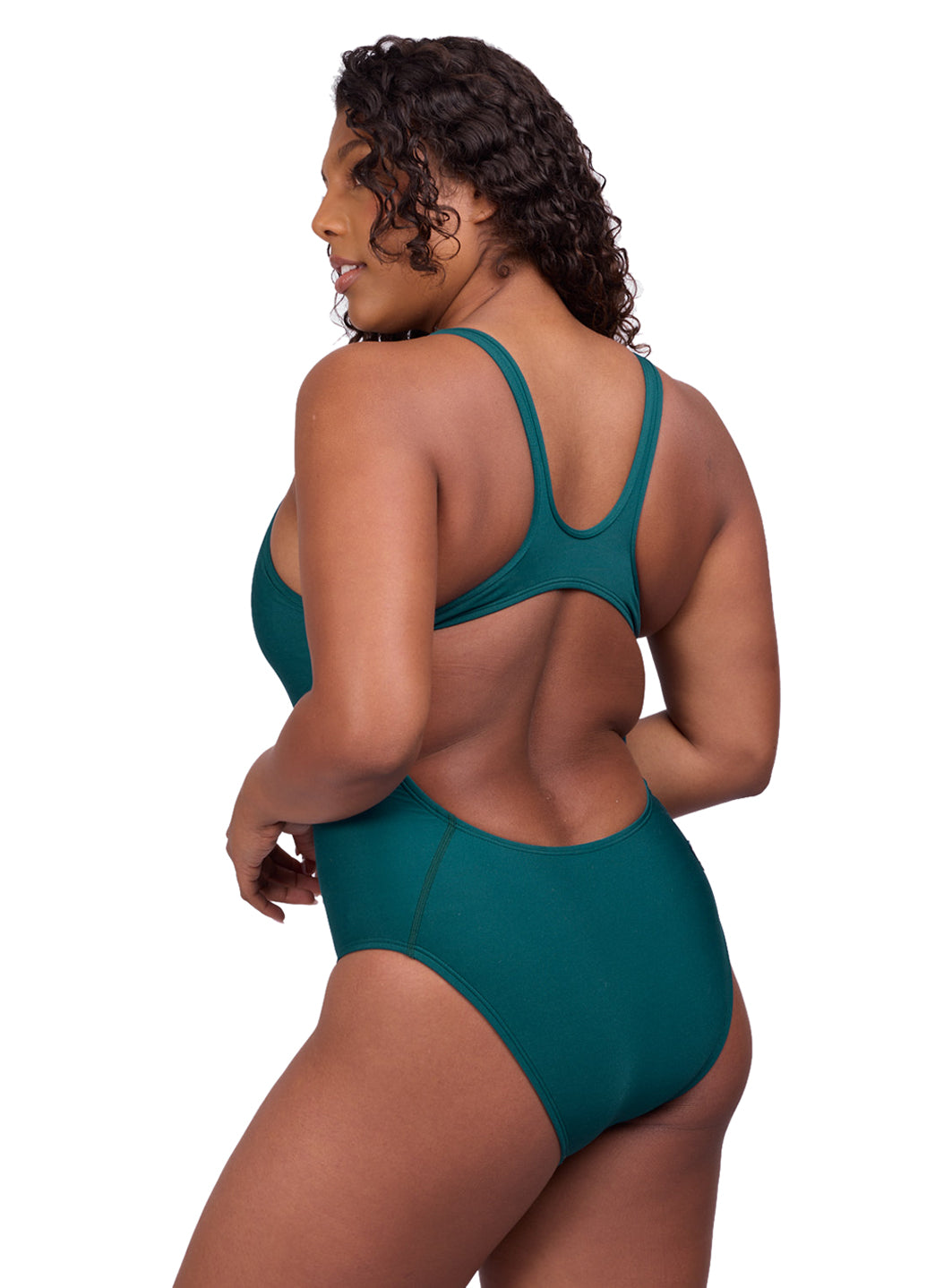 JOLYN Women's Betty Solid One Piece Swimsuit