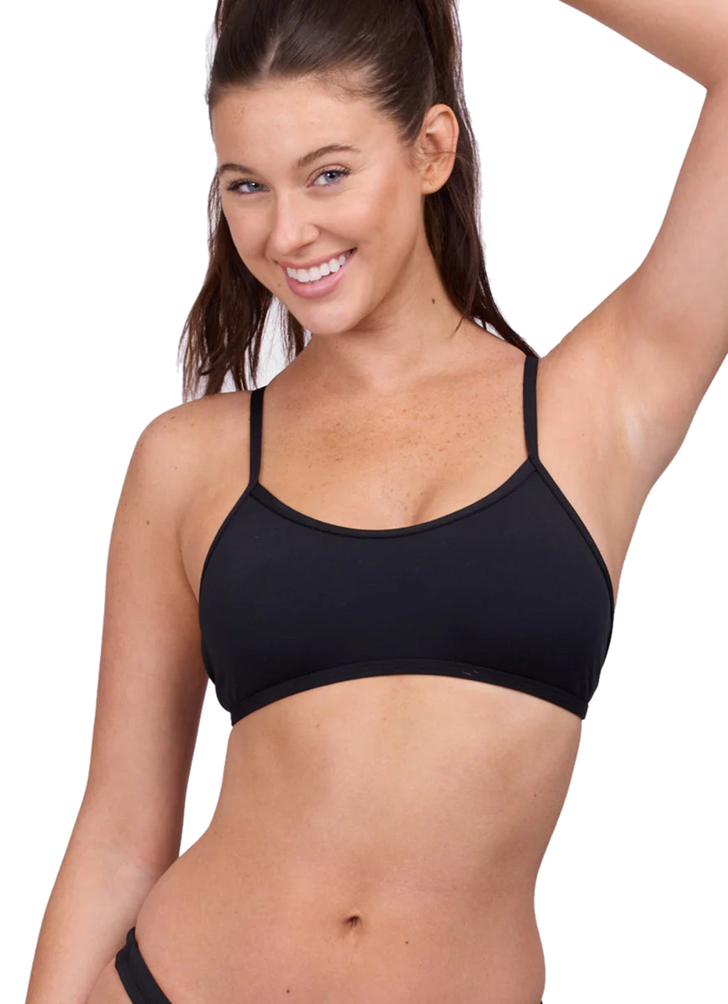 JOLYN Women's Natalie Solid Bikini Top