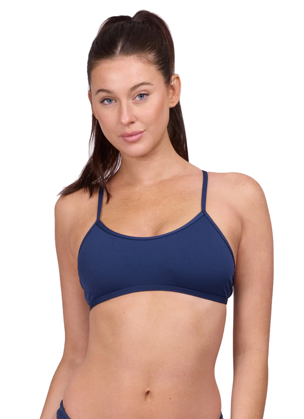 JOLYN Women's Natalie Solid Bikini Top