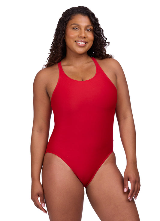 JOLYN Women's Nancy Solid One Piece Swimsuit