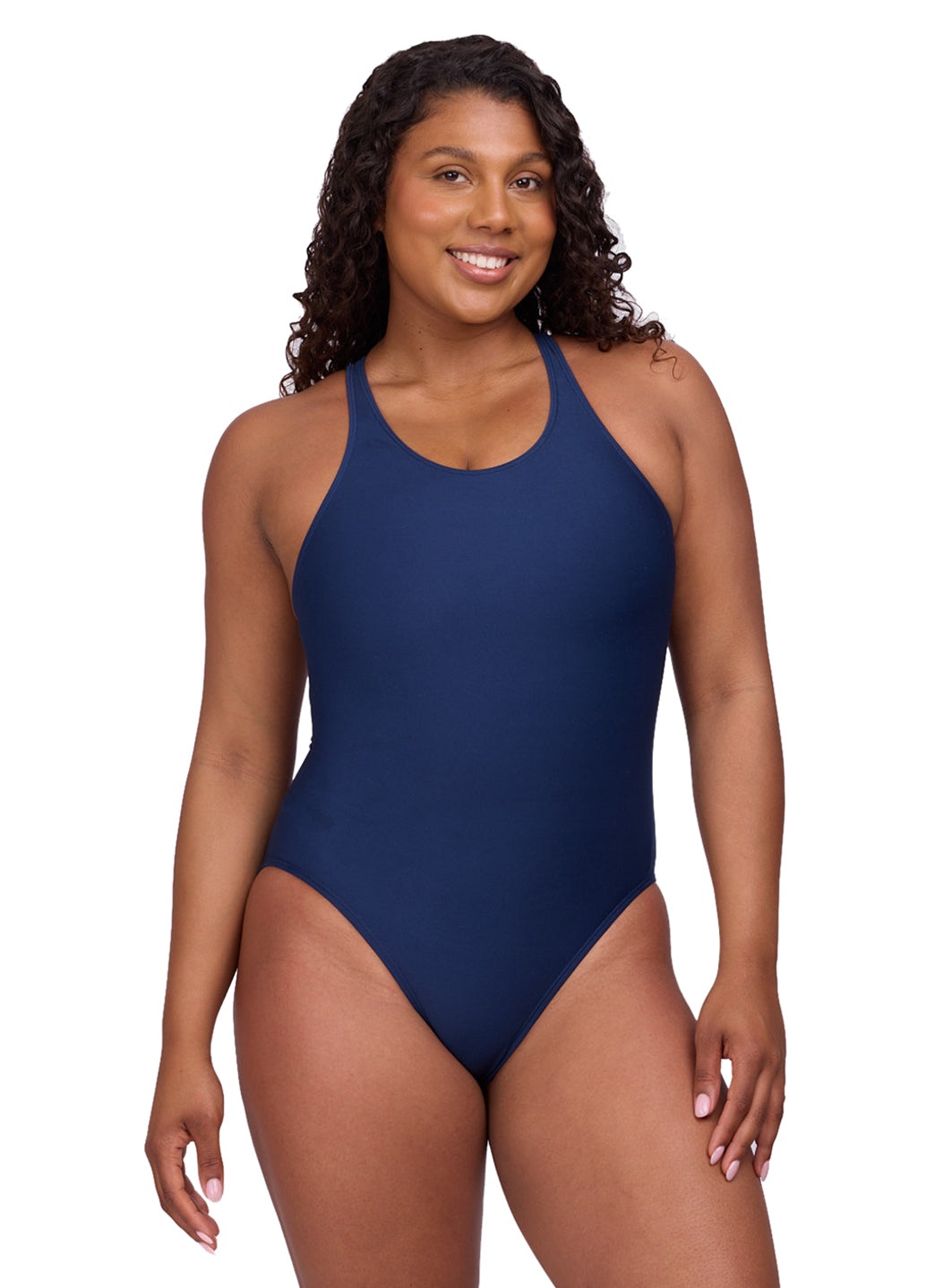 JOLYN Women's Nancy Solid One Piece Swimsuit