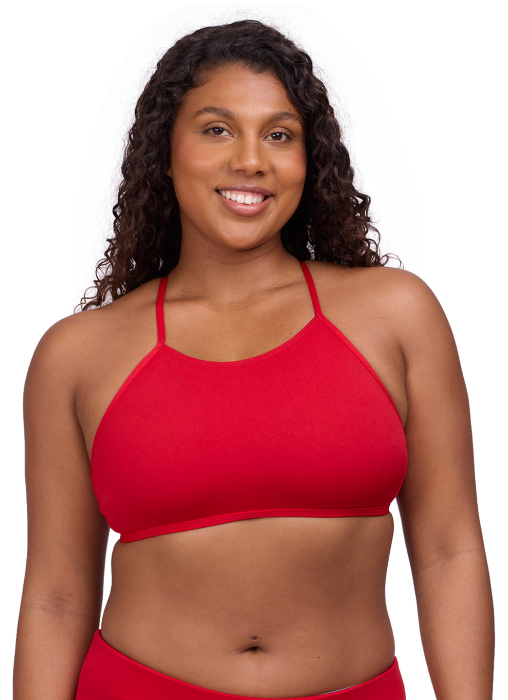 JOLYN Women's Ruth Solid Bikini Top