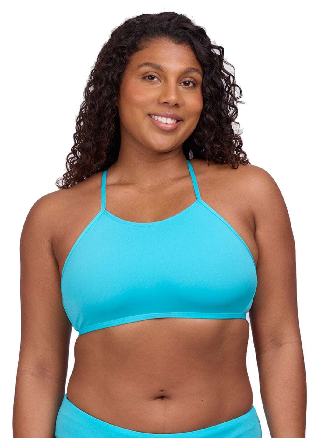 JOLYN Women's Ruth Solid Bikini Top