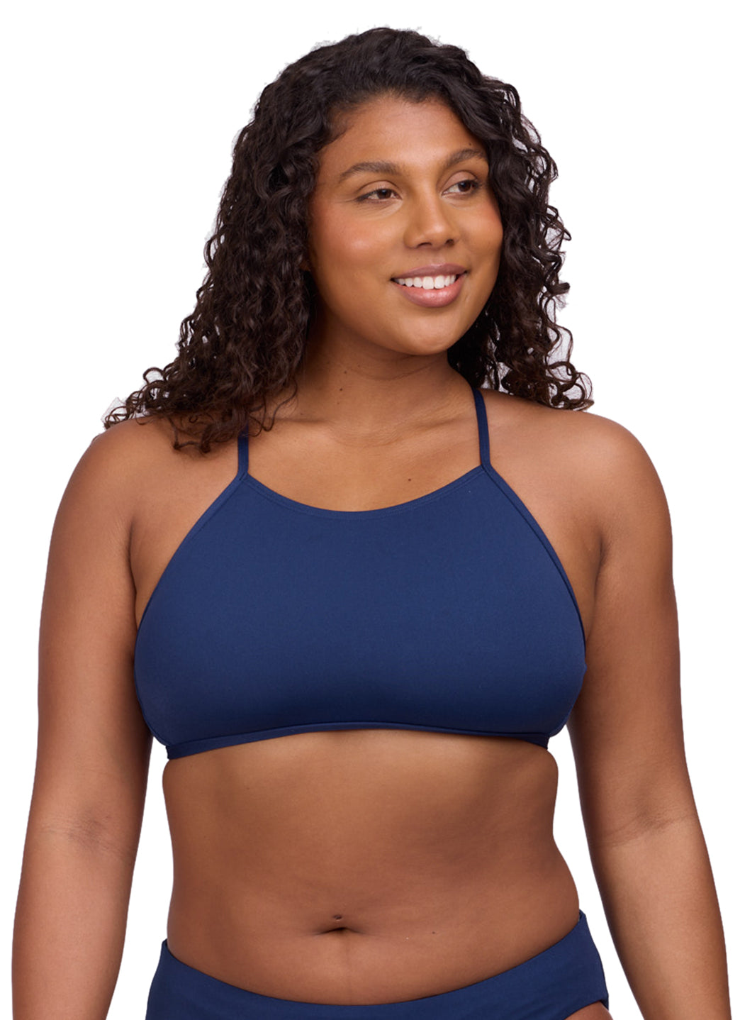 JOLYN Women's Ruth Solid Bikini Top