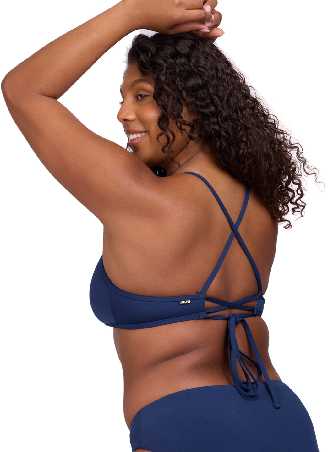 JOLYN Women's Ruth Solid Bikini Top