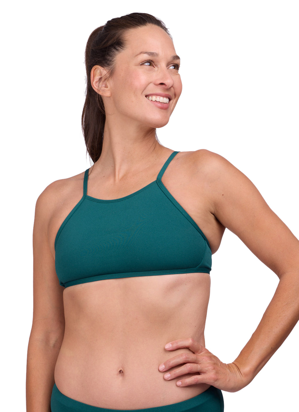 JOLYN Women's Ruth Solid Bikini Top