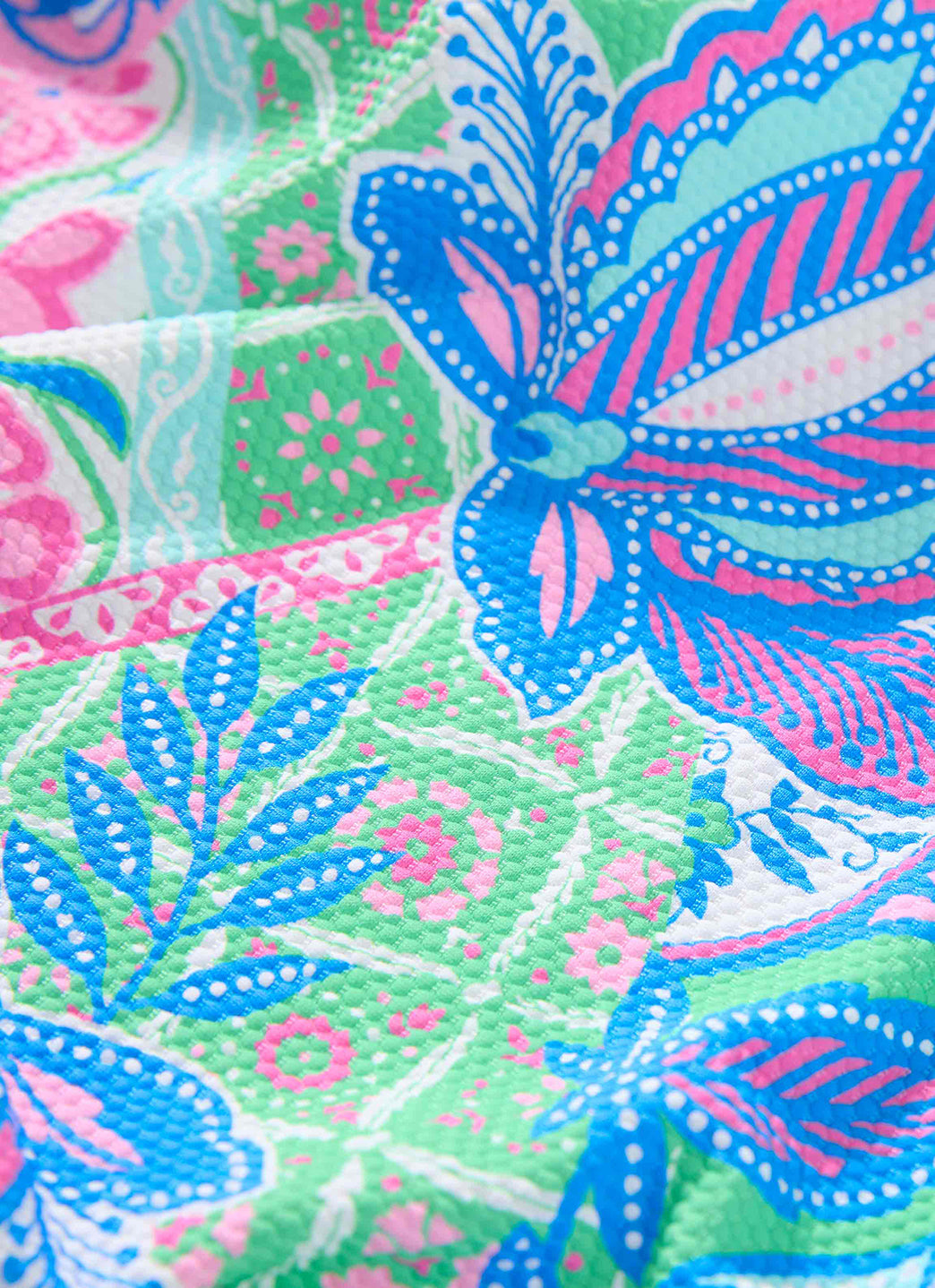 Beach House Women's Estate Mosaic Pique Brandy Blouson Tankini Top